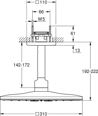������� ��� Grohe Rainshower SmartActive Cube 26481LS0