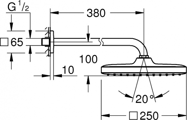 ������� ��� Grohe Tempesta 250 Cube 26687000