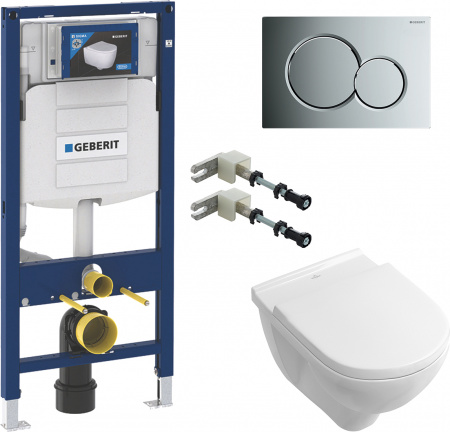 ��������  ������ ��������� Villeroy & Boch O.Novo 5660HR01 alpin, ������������ + �������� ��������� ��� ����������� Geberit Duofix 111.815.00.1 � ����� + ������� ����������� ��� �������� Geberit Duofix UP 320 111.300.00.5 + ������ �����