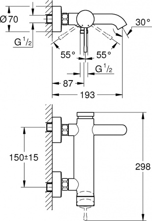 ��������� Grohe Essence New 33624DA1 ��� ����� � �����, ������ �����