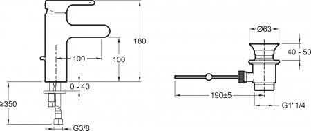 ��������� Jacob Delafon Singulier E10860-CP ��� ��������