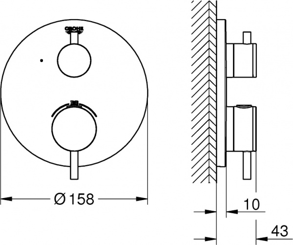 ��������� Grohe Atrio 24134003 ��� ����, ����