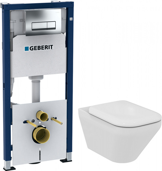 ��������  ������ ��������� Ideal Standard Tonic II K316501 ������������ + ������� ����������� ��� �������� Geberit Duofix 458.128.21.1 4 � 1 � �������