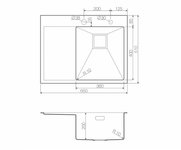 ����� �������� Omoikiri Akisame 65-IN-R ����������� �����