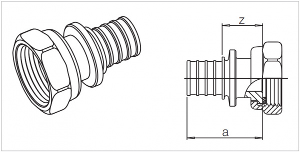 ���������� Rehau Rautitan �������� ����� 50x6.9-G1 3/4