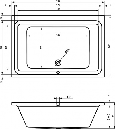 ��������� ����� Riho Castello 180x120
