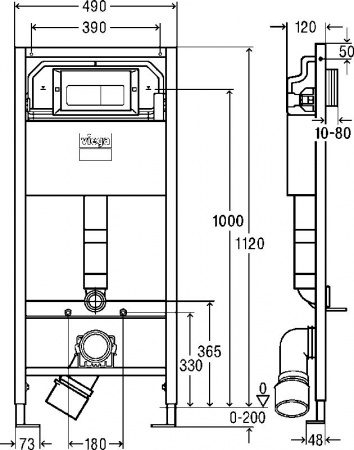 ������� ����������� ��� �������� Viega Prevista Dry 8524.10 � ������� �����