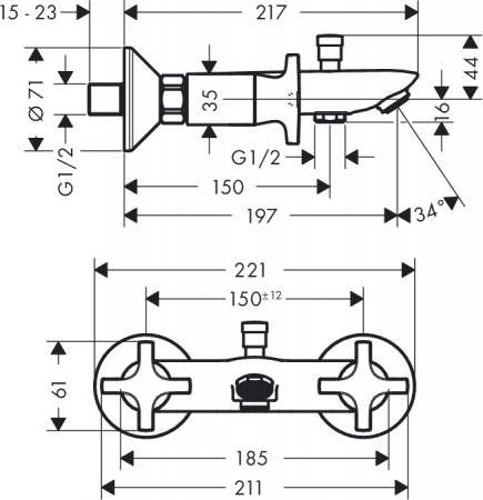 ��������� Hansgrohe Logis Classic 71240000 HG ��� ����� � �����
