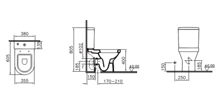 ������-������� VitrA S50 9767B003-7201 