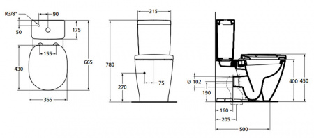 ������-������� Ideal Standard Connect E781701 � �������� ����