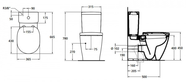 ������-������� Ideal Standard Connect E781701 � �������� ����