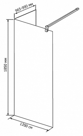 ������� ����������� RGW Walk In WA-05 1200x1000 ������ ��������