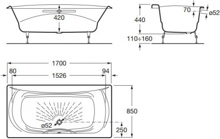 �������� ����� Roca Akira 2325G000R 170�85 �� + ���������