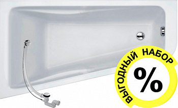 ��������� ����� Jacob Delafon Odeon Up 160x90 L + ����-�������