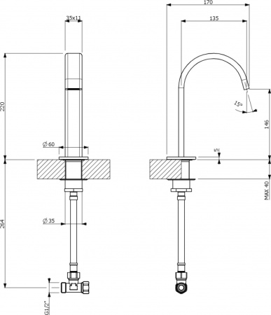 ��������� Villeroy & Boch Dawn TVW10612015161 ��� ��������