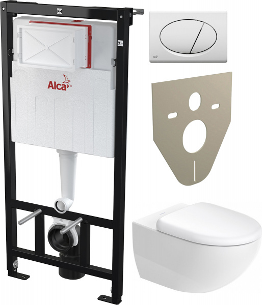 �������� ������ ��������� Duravit Architec 45720900A1 + ������� ����������� ��� �������� AlcaPlast Sadromodul AM101/1120-001 � ����� ������� � �������������