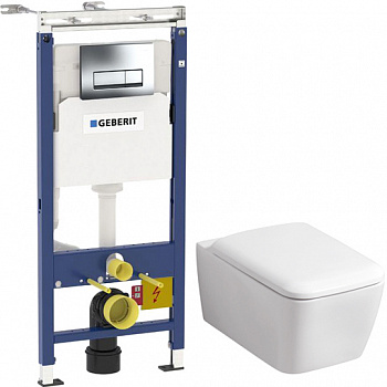       Geberit iCon Square 201950000 + - Geberit iCon Square +     Geberit Duofix  458.125.21.1
