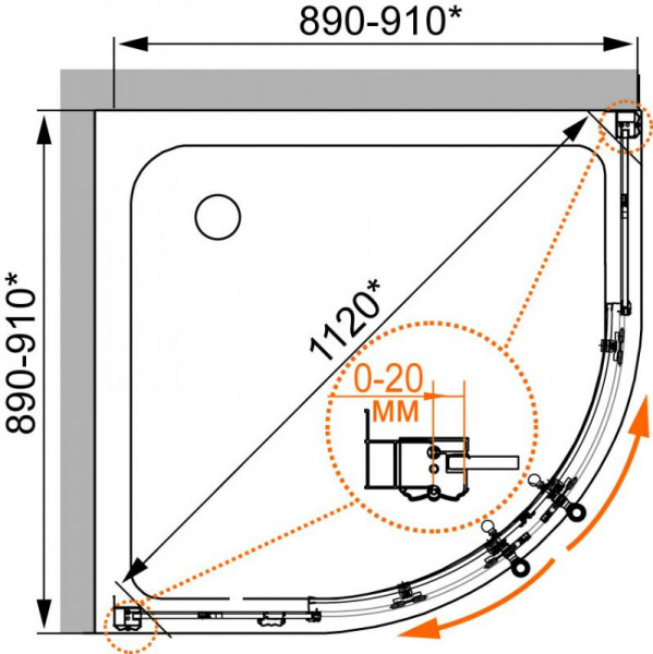 ������� ������ Cezares Retro scorrevole R2 90 PP G