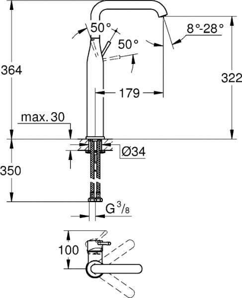  Grohe Essence New 32901001  