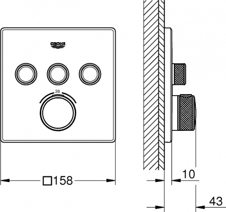  Grohe Grohtherm SmartControl 29126GN0  ,  