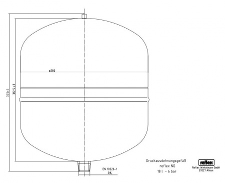 Reflex NG 18, �����, ���������� �������������� ���, ����������� 6/1,5 ���, ���. 8250100