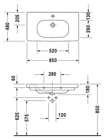 �������� Duravit D-code 03428500002