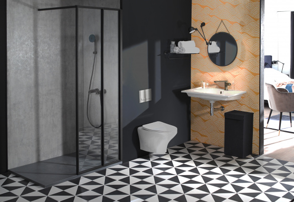    Jacob Delafon Nouvelle Vague EDK102-00 + -   +  Ideal Standard ProSys Eco Frame 2.0 R0464AC   