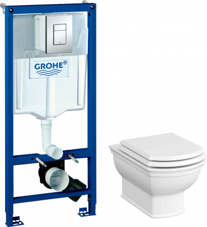 �������� ������ ��������� VitrA Valarte 7805B003-0075 + ������-������� � ����������� + ����������� Grohe Rapid SL 38772001 3 � 1 � ������� �����