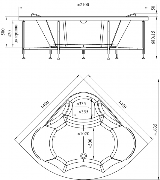 ��������� ����� Radomir Vannesa Massage ������ 2-76-2-0-0-221 150�150 � �������������, �������� � �������, ������