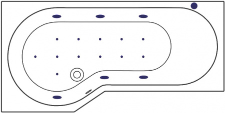 ��������� ����� Excellent Be Spot WAEX.BSL16.RELAX 160x80 L