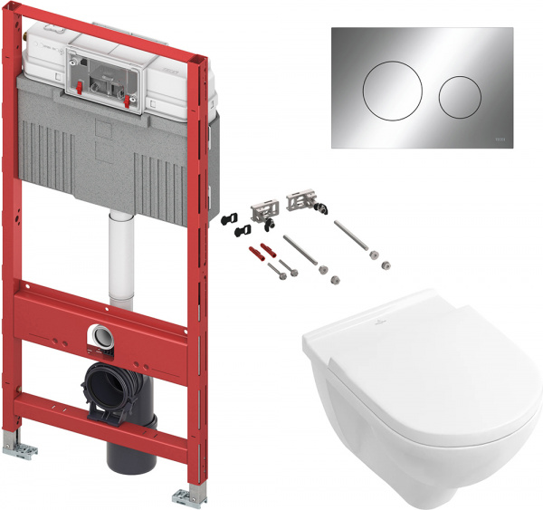     Villeroy & Boch O.Novo 5660HRR1 alpin,  +     TECE TECEprofil 9380014 +     TECE TECEprofil Uni 2.0 9300302 +  