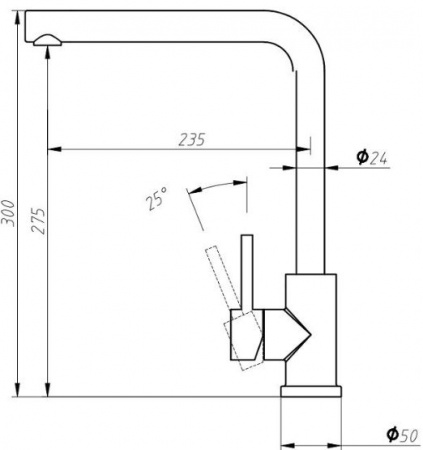 ��������� Aquanet Steel AF211-41S ��� �������� �����