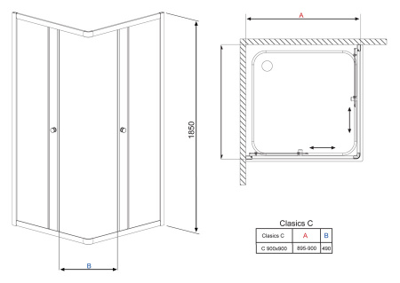 ������� ������ Radaway Classic C 90 ���������� ������
