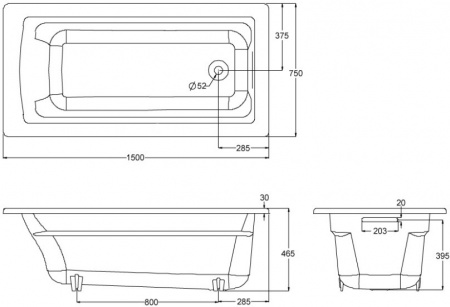 �������� ����� Jacob Delafon Archer 150�75