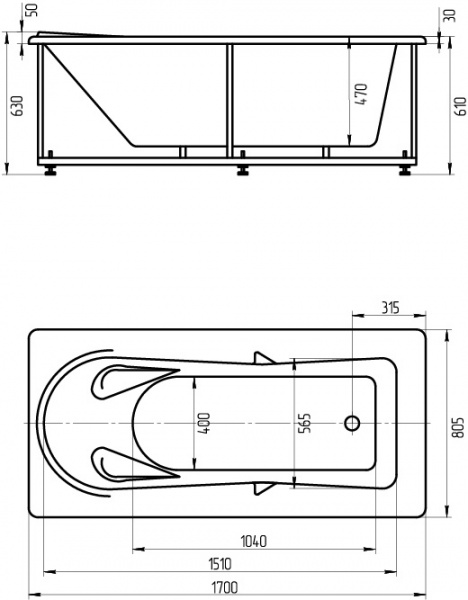 ��������� ����� ������� ���� LED170-0000052 170x80 ���� ������