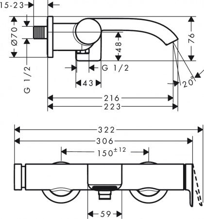 ��������� Hansgrohe Vivenis 75420000 ��� ����� � �����, ����