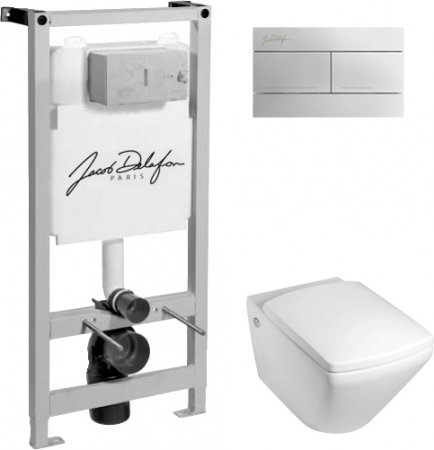 ��������  ������� ����������� ��� �������� Jacob Delafon E5504-NF + ������ ��������� Jacob Delafon Escale E1306 + ������ ����� Jacob Delafon E4316-CP