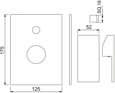 ��������� Jaquar Kubix-F KUB-CHR-35065FK ��� ����� � �����