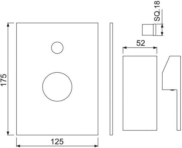 ��������� Jaquar Kubix-F KUB-CHR-35065FK ��� ����� � �����
