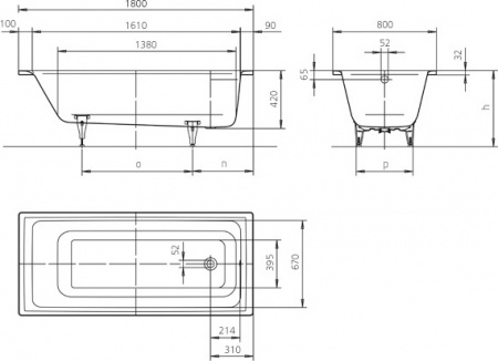 �������� ����� Kaldewei Ambiente Puro 653