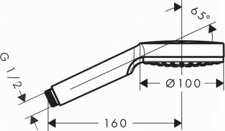 ������� ����� Hansgrohe Crometta 1jet EcoSmart 26333400 (9 �)