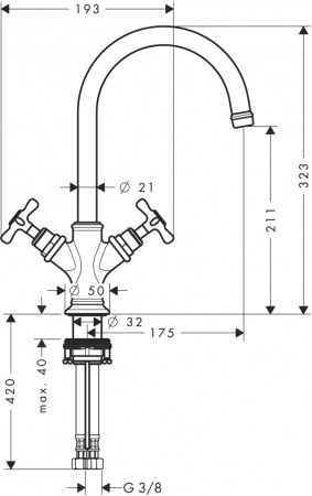 ��������� Axor Montreux 16502820 ��� ��������, ����������� ������