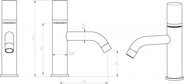 ��������� Boheme Stick 121-CRG ��� ��������, chrome diamond gold