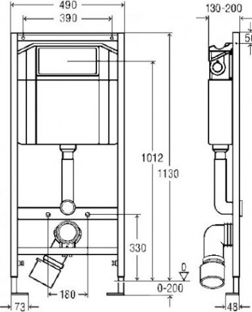 ������� ����������� ��� �������� Viega Eco-WC 673192 4 � 1 � ������� �����