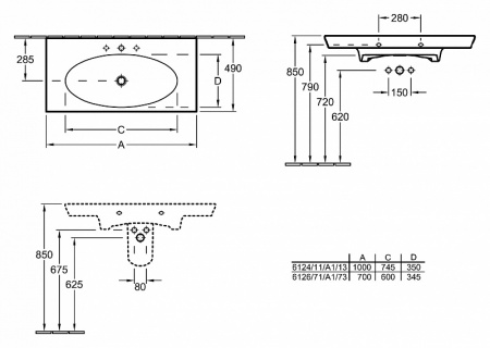  Villeroy & Boch La belle 6124 A1 R2 star white