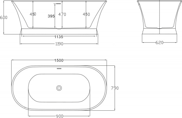 ��������� ����� BelBagno BB402-1500-790 150x80