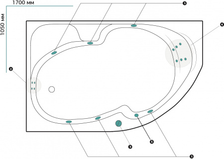 ��������� ����� Marka One Diana 01��1710����� �������, 170x105 L