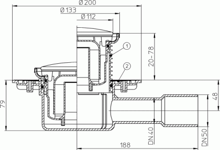 HL 510NR ���� � �������������� �������� DN40/50
