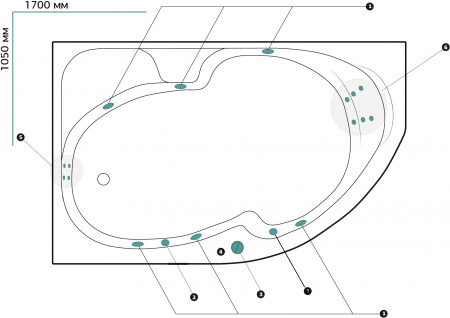 ��������� ����� Marka One Diana 01��1710������� �������+, 170x105 L