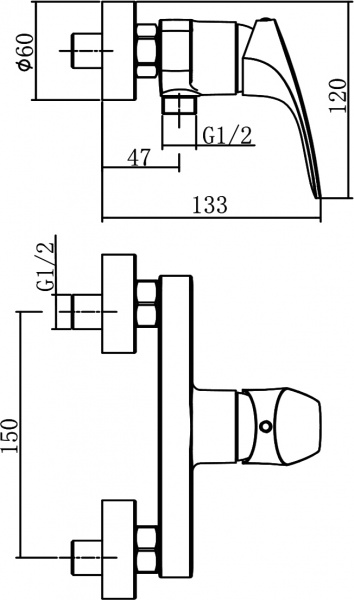 ��������� Aquanet Static AF330-30C ��� ����